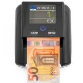 Banknotenprüfer & Geldzählmaschine Banknoten 2in1 - Einzeln einlegen - Banknotenprüfer Falschgelderkennung mit UV/MG/IR für falsche Euro-, Pfund-, Dollarscheine - mobiler Scanner Testlicht & kompakt - 1