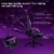 Dowinx Gaming Stuhl Ergonomischer Gamer Stuhl mit Lendenwirbelstütze, PC Bürostuhl Rückenlehne Verstellbarer Drehsessel mit Fußstütze (Schwarz&Violett - 2