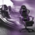 Dowinx Gaming Stuhl Ergonomischer Gamer Stuhl mit Lendenwirbelstütze, PC Bürostuhl Rückenlehne Verstellbarer Drehsessel mit Fußstütze (Schwarz&Violett - 8