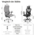 JOYFLY Ergonomischer Bürostuhl, Schreibtischstuhl mit Verstellbarer Sitz, Computerstuhl PC-Stuhl mit 3D-Armlehne Kopfstütze, Atmungsaktiver Mesh Office Chair 200kg Erwachsene, Drehstuhl(Grau) - 3