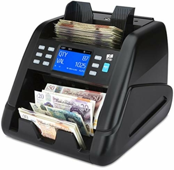 ZZap NC55 Banknotenzähler für gemischte Stückelungen & Falschgelddetektor - Geldzählmaschine Geldzähler Banknotenzählmaschine - 8
