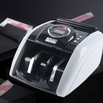 Geldzählmaschine Geld Zählen Maschine Geldzähler Geldscheinprüfer Banknotenzähler UV MG Geldprüfgerät 5200 UV - Schnell, Präzise, Fälschungserkennung, LED-Anzeige - 8