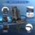 Zedelmaier Gaming Stuhl Gaming Sessel Ergonomischer Bürostuhl Gaming Stuhl Gamerstuhl mit Wippfunktion gepolsterter Rückenlehne höhenverstellbar Schreibtischstuhl Gaming Stuhl (Schwarz) - 4