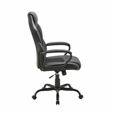 Zedelmaier Gaming Stuhl Gaming Sessel Ergonomischer Bürostuhl Gaming Stuhl Gamerstuhl mit Wippfunktion gepolsterter Rückenlehne höhenverstellbar Schreibtischstuhl Gaming Stuhl (Schwarz) - 6