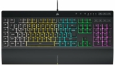 CORSAIR K55 RGB PRO Kabelgebundene Membrantastatur - IP42 staub- Und Spritzwassergeschützt - 6 Makro-Tasten Mit Elgato-Integration - iCUE-Kompatibel - QWERTZ DE - PC, Mac, Xbox - Schwarz - 1