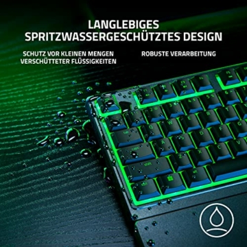 Razer Ornata V3 X - Flache Membran-Tastatur mit Chroma RGB (Lautlose Membran-Switches, Ergonomische Handballenauflage, Tastenkappen Anti-UV-Beschichtun) QWERTZ DE-Layout | Schwarz - 5