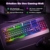 TECKNET RGB-Gaming-Tastatur für PC, Membran Tastatur mit 105 Tasten, Vollmetall-Pane, kabelgebundene Tastatur mit Handgelenkauflage, 15-Zonen RGB Beleuchtung, Computer Keyboard 25 Anti-Ghosting-Tasten - 2