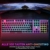 TECURS Mechanische Gaming Tastatur - QWERTZ Mechanical Keyboard mit Magnetische Handgelenkauflage, Multimedia-Tasten, 105 Tasten Kabelgebundene Rote Schalter Tastatur für PC/PS5/PS4, 19 LED Modi - 6