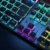 TECURS Mechanische Gaming Tastatur - QWERTZ Mechanical Keyboard mit Magnetische Handgelenkauflage, Multimedia-Tasten, 105 Tasten Kabelgebundene Rote Schalter Tastatur für PC/PS5/PS4, 19 LED Modi - 9